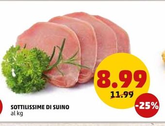 PENNY Sottilissime di suino offerta