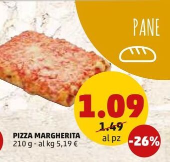 PENNY Pizza margherita 210 g offerta