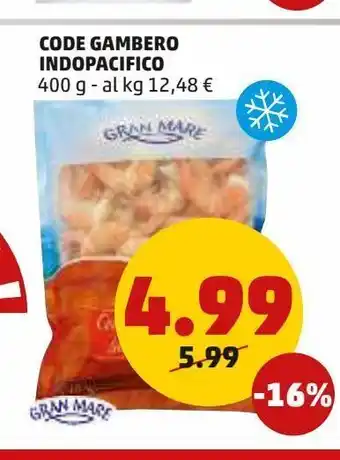 PENNY Code di gambero indopacifico 400 g offerta
