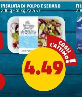 PENNY Insalata di polpo e sedano 200 g — al kg 22,45 € offerta