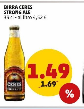 PENNY Birra ceres strong ale 33 cl offerta