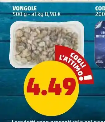 PENNY Vongole 500 g offerta