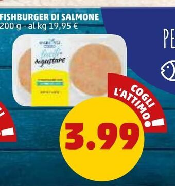 PENNY Fishburger di salmone 200 g offerta