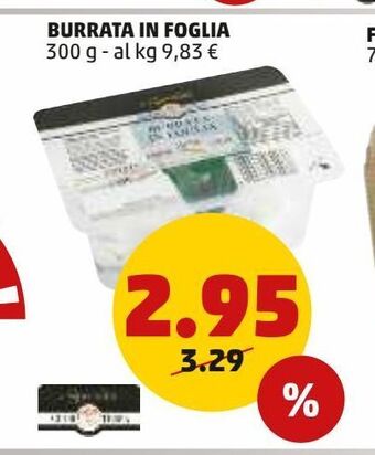PENNY Burrata in foglia 300 g offerta
