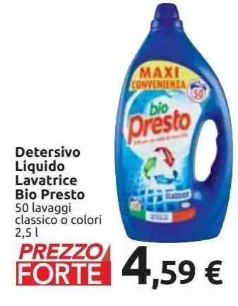 Carrefour Iper Detersivo liquido lavatrice bio presto offerta