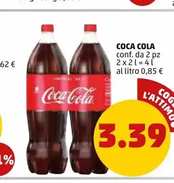 PENNY Coca-cola conf da 2 pz 2 x 2 l = 4 l offerta