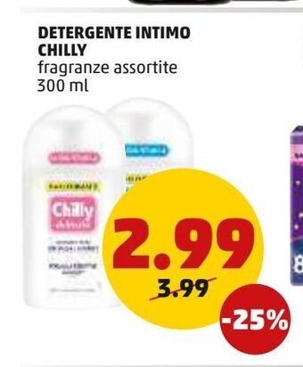 PENNY Detergente intimo chilly offerta