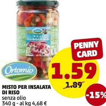 PENNY Ortomio Misto Per Insalata Di Riso offerta