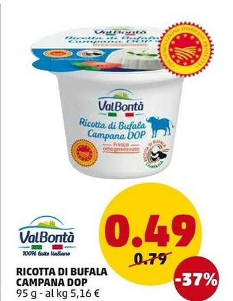 PENNY Valbonta Ricotta Di Bufala Campana Dop offerta