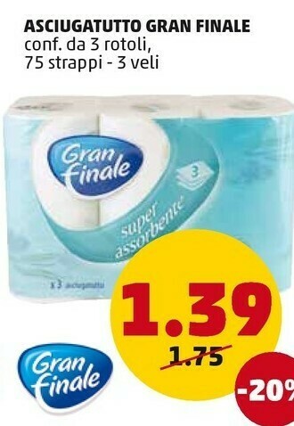 PENNY Gran Finale Asciugatutto offerta