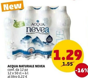 PENNY Acqua Neve - Acqua Minerale Naturale offerta