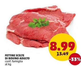 PENNY Fettine Scelte Di Bovino Adulto offerta