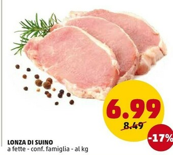 PENNY Lonza Di Suino A Fette offerta