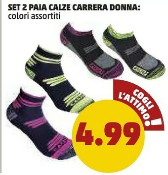Set 2 Paia Calze Carrera Donna