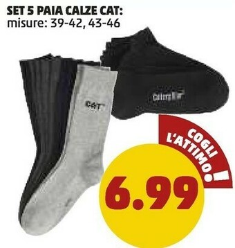 PENNY Set 5 Paia Calze offerta