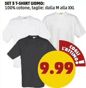 PENNY Set 3 T-Shirt Uomo offerta