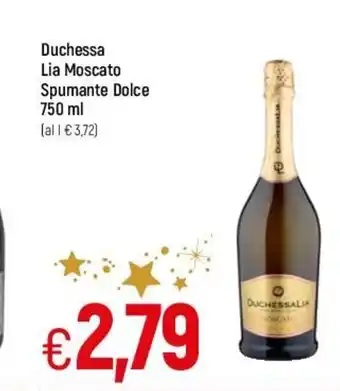 Famila Duchessa Lia Moscato Spumante Dolce 750 ml offerta