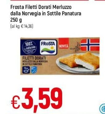 Famila Frosta Filetti Dorati Merluzzo dalla Norvegia in Sottile Panatura 250 g offerta