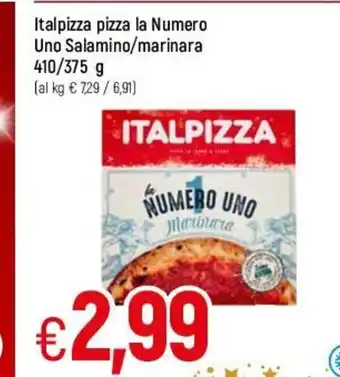 Famila Italpizza pizza la Numero Uno Salamino / marinara 410 / 375 g offerta