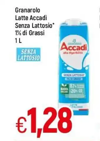 Famila Granarolo Latte Accadi Senza Lattosio 1% di Grassi 1 L offerta