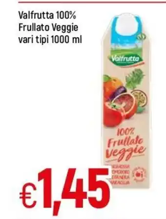 Famila Valfrutta 100% Frullato Veggie vari tipi 1000 ml offerta