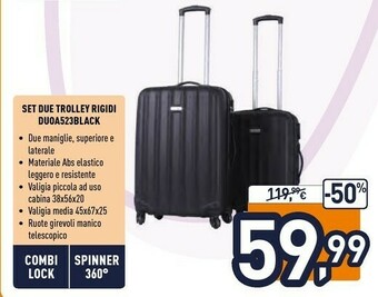 Unieuro Spinner Trolley offerta