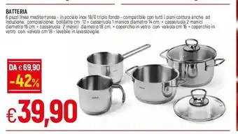 Famila Batteria 6 pezzi offerta