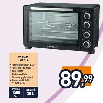 Unieuro Forno elettrico offerta