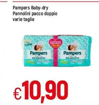 Famila Pampers Baby-dry Pannolini pacco doppio varie taglie offerta