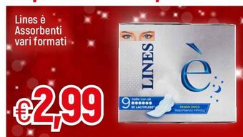 Famila Lines è Assorbenti vari formati offerta