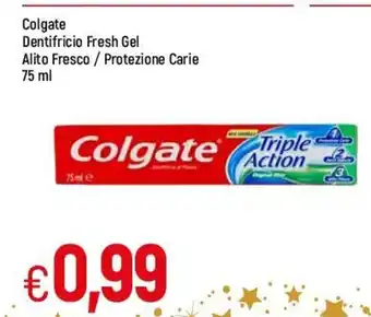 Famila Colgate Dentifricio Fresh Gel Alito Fresco / Protezione Carie 75 ml offerta
