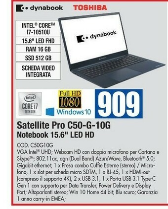 Wellcome Toshiba acer aspire offerta