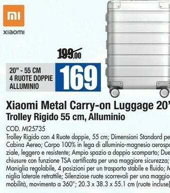 Wellcome Xiaomi Trolley offerta
