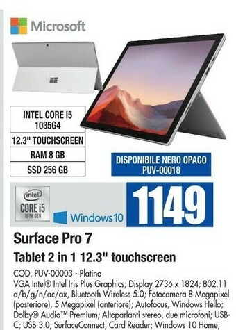 Wellcome Microsoft Surface offerta