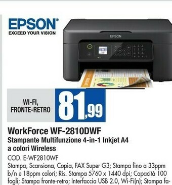 Wellcome Epson Stampante offerta