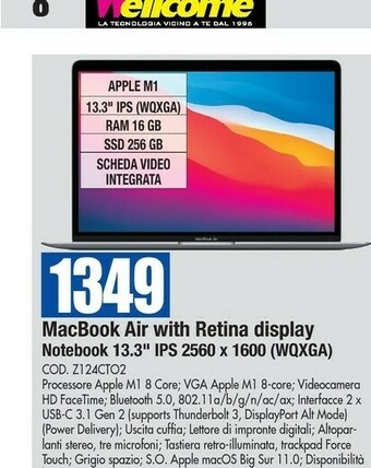 Wellcome Apple acer aspire offerta
