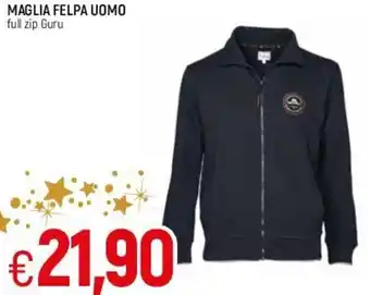 Famila Maglia Felpa Uomo Full Zip Guru offerta