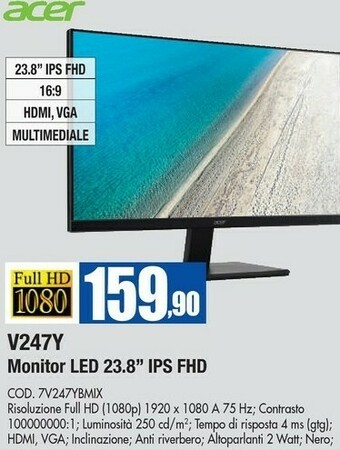 Wellcome Acer Monitor tv offerta