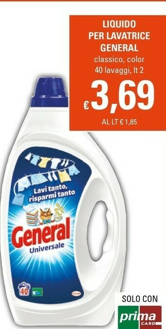 Basko General Detersivo lavatrice offerta