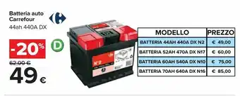 Batteria auto carrefour