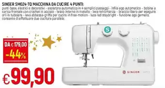 Famila Singer SM024-TQ Macchina da Cucire 4 Punti offerta