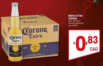 Metro Corona Birra Extra Bott. Vap 33 cl offerta