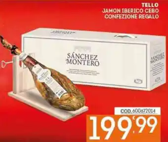 Tello Jamon Iberico Cebo Confezione Regalo