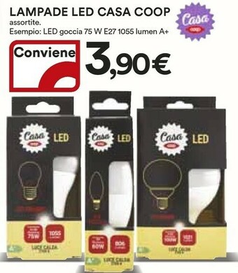 Coop Coop Lampade Led Goccia 75 W E27 1055 Lumen A+ offerta