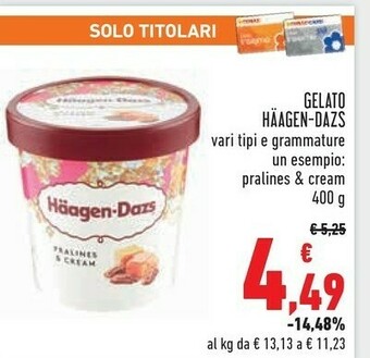 Conad Superstore Haagen Dazs Gelato offerta