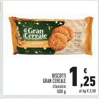 Conad Superstore Gran cereale Biscotti Classico offerta