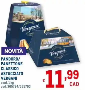Vergani Pandoro/Panettone Classico Astucciato Conf. 1 kg