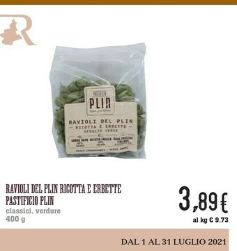 Pastificio Plin Ravioli Del Plin Ricotta E Erbette Classici