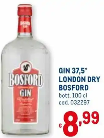 Metro Bosford Gin 37,5° London Dry Bott. 100 cl offerta