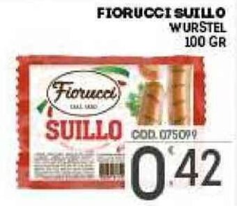 Eurocash Fiorucci Suillo Wurstel 100 gr offerta